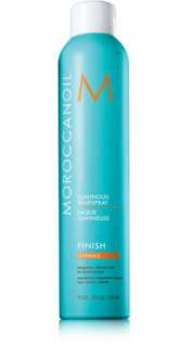 Moroccanoil Luminous Hair Spray Finish Strong - Cияющий лак для волос сильной фиксации 330мл - вид 1 миниатюра