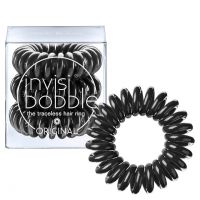 Invisibobble Резинка для волос - Черная, 3 шт - вид 1 миниатюра