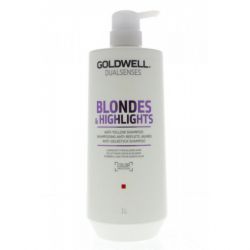 Goldwell Blondes & Highlights Anti-Brassiness Shampoo - Шампунь против желтизны 1000мл - вид 1 миниатюра