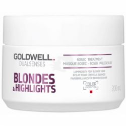Goldwell Blondes & Highlights 60 sec Treatment - Интенсивный уход за 60 секунд для осветленных и мелированных волос 200мл - вид 1 миниатюра