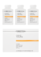 Christina Forever Young-Hydra Protective Day cream SPF-25 sachets kit - Дневной гидрозащитный крем SPF 25 в инд. саше 1,5 мл х 30 шт