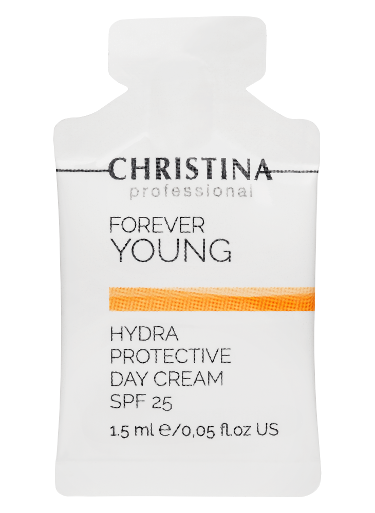 Christina Forever Young-Hydra Protective Day cream SPF-25 sachets kit - Дневной гидрозащитный крем SPF 25 в инд. саше 1,5 мл х 30 шт - вид 3 миниатюра