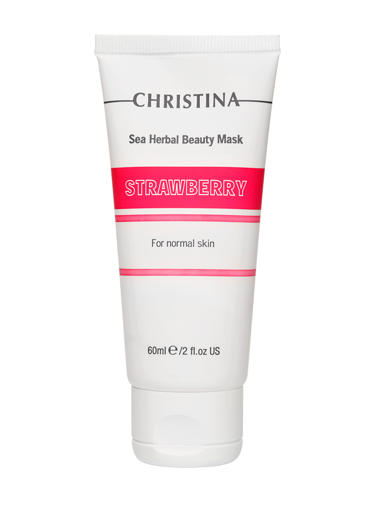Christina Sea Herbal Beauty Mask Strawberry for normal skin – Маска красоты на основе морских трав для нормальной кожи «Клубника» 60 мл - вид 1 миниатюра