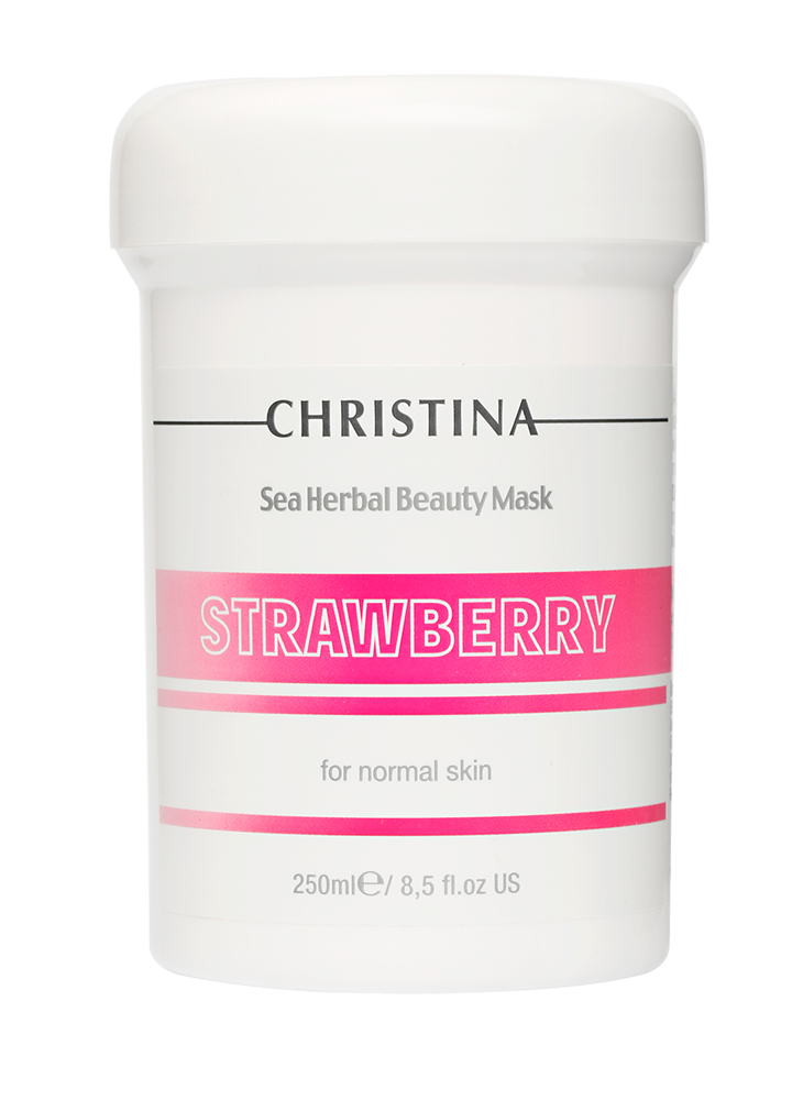 Christina Sea Herbal Beauty Mask Strawberry for normal skin – Маска красоты на основе морских трав для нормальной кожи «Клубника» 250 мл - вид 1 миниатюра