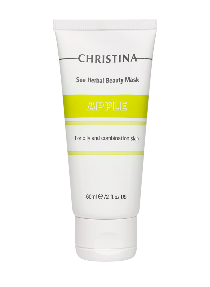 Christina Sea Herbal Beauty Mask Apple for oily and combination skin – Маска красоты на основе морских трав для жирной и комбинированной кожи «Яблоко» 60 мл - вид 1 миниатюра
