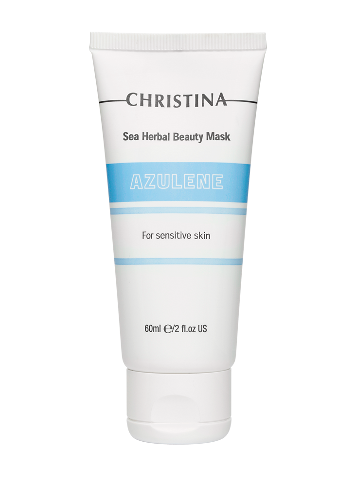 Christina Sea Herbal Beauty Mask Azulene for sensitive skin – Маска красоты на основе морских трав для чувствительной кожи «Азулен» 60 мл - вид 1 миниатюра