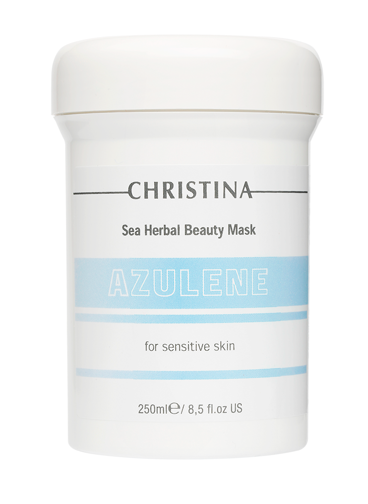 Christina Sea Herbal Beauty Mask Azulene for sensitive skin – Маска красоты на основе морских трав для чувствительной кожи «Азулен» 250 мл - вид 1 миниатюра
