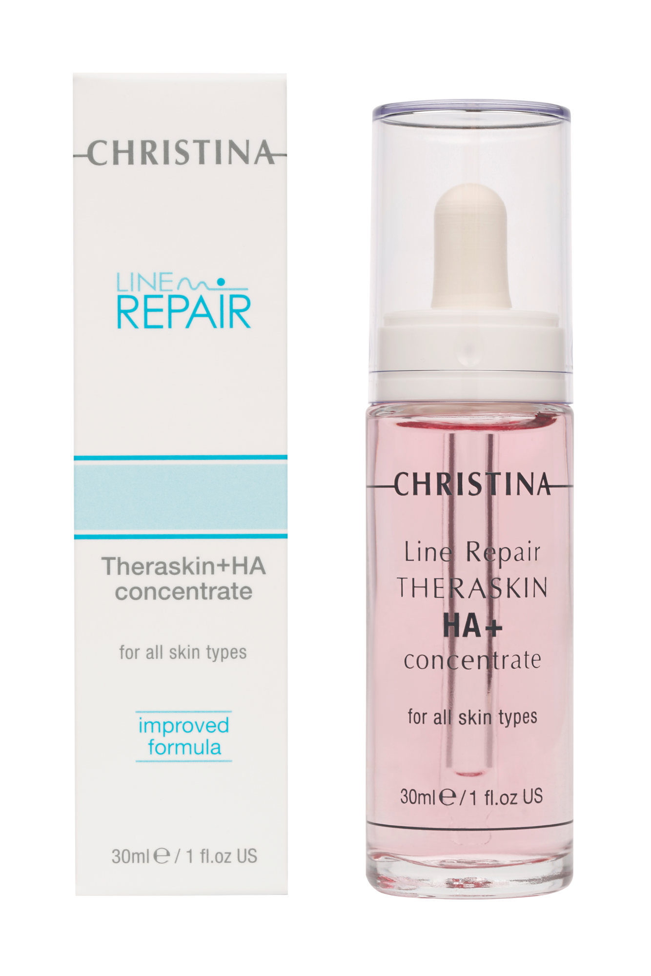 Christina Line Repair Theraskin+HA Concentrate – Регенерирующие увлажняющие капли с гиалуроновой кислотой «Тераскин» 30 мл - вид 1 миниатюра