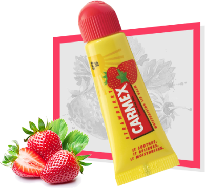 Carmex Бальзам для губ клубника с защитным фактором SPF 15 (туба) - вид 1 миниатюра