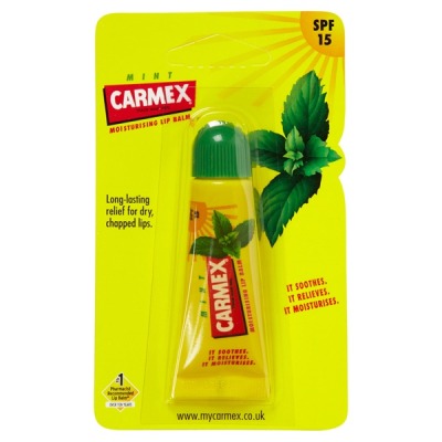 Carmex Бальзам для губ мята с защитным фактором SPF 15 (туба) - вид 1 миниатюра