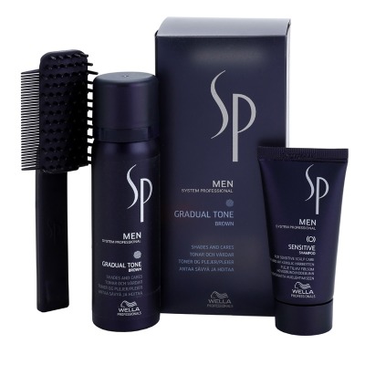 Wella SP Just Men Набор для закрашивания седины (Коричневый) Gradual Tone Brown, 60+30мл - вид 1 миниатюра