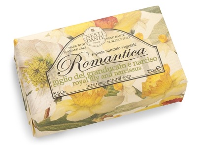 Nesti Dante Romantica мыло с ароматом лилии и нарцисса 250гр - вид 1 миниатюра