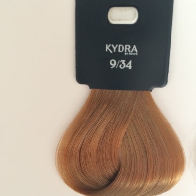 Kydra Creme Стойкая крем-краска (Кидра) 9/34 VERY LIGHT GOLDEN COPPER BLONDE - Очень светлый золотисто-медный блонд 60 мл - вид 1 миниатюра