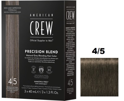 American Crew Precision Blend - Краска для седых волос Средний натур 4/5