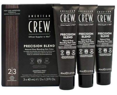 American Crew Precision Blend - Краска для седых волос темный оттенок 2/3 - вид 1 миниатюра