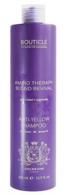 BOUTICLE Anti-Yellow Shampoo - Шампунь с анти-желтым эффектом для осветленных и седых волос 500 мл - вид 1 миниатюра