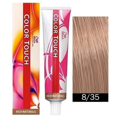 Wella Color Touch Интенсивное Тонирование 8/35 Светлый блонд золотисто-розовый, 60мл - вид 1 миниатюра