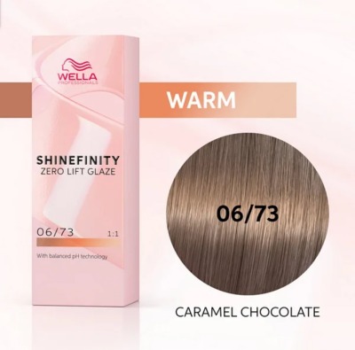 Wella Shinefinity Краска для волос 06/73 Карамель Шоколад 60мл