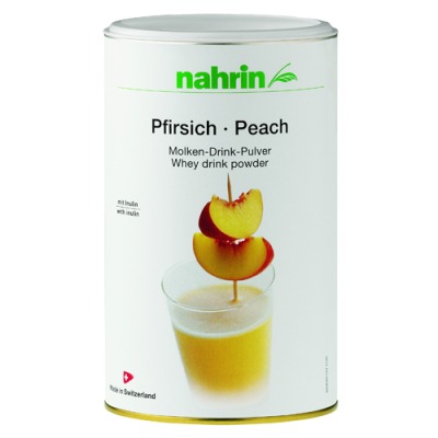 Nahrin Peach Whey Drink - Молочная сыворотка со вкусом персика 600 г - вид 1 миниатюра