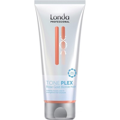 Londa Toneplex Rose Gold Blonde Mask - Маска для волос золотисто-розовый блонд 200 мл - вид 1 миниатюра