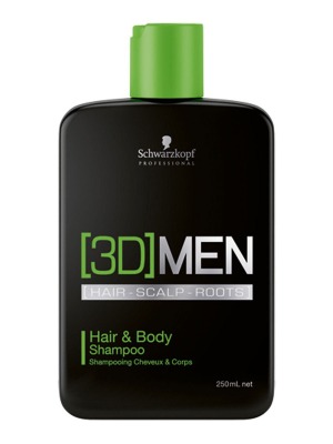 Schwarzkopf 3D Men Шампунь для волос и тела Hair & body shampoo 250мл - вид 1 миниатюра