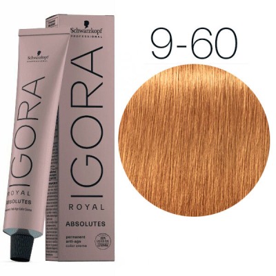 Schwarzkopf Краска IGORA Royal Absolutes 9-60 Блондин коричневый натуральный, 60мл