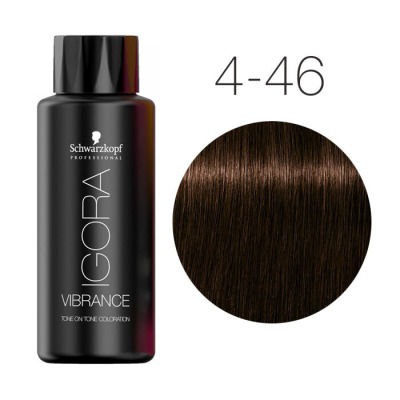 Schwarzkopf Vibrance Крем-краска для волос 4-46 Средний коричневый бежевый шоколадный 60 мл - вид 1 миниатюра