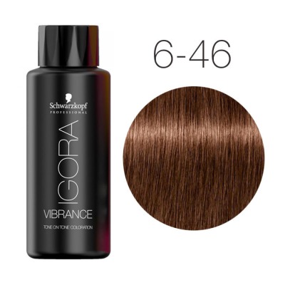 Schwarzkopf Vibrance Крем-краска для волос 6-46 темный русый 60 мл