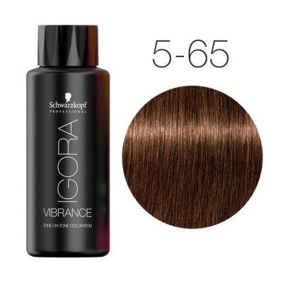 Schwarzkopf Vibrance Крем-краска для волос 5-65 светлый коричневый 60 мл - вид 1 миниатюра