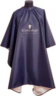 Пеньюар парикмахерский Schwarzkopf темно-синий 140х135 см - вид 1 миниатюра