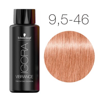 Schwarzkopf Igora Vibrance 9,5-46 Светлый блондин пастельный бежевый шоколадный Безаммиачный краситель тон-в-тон 60 мл