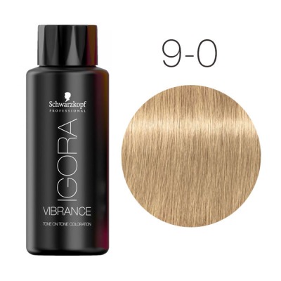 Schwarzkopf Igora Vibrance 9-0 Блондин натуральный Безаммиачный краситель тон-в-тон 60 мл - вид 1 миниатюра