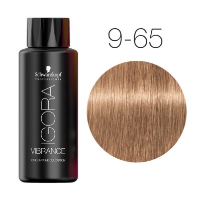 Schwarzkopf Igora Vibrance 9-65 Блондин шоколадно-золотистый Безаммиачный краситель тон-в-тон 60 мл - вид 1 миниатюра