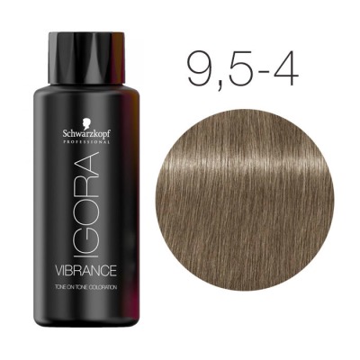 Schwarzkopf Igora Vibrance 9,5-4 Светлый блондин пастельный бежевый Безаммиачный краситель тон-в-тон 60 мл