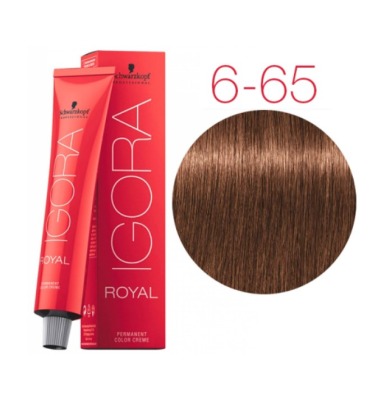 Schwarzkopf Краска IGORA Royal 6-65 Темный русый шоколадный золотистый 60 мл - вид 1 миниатюра