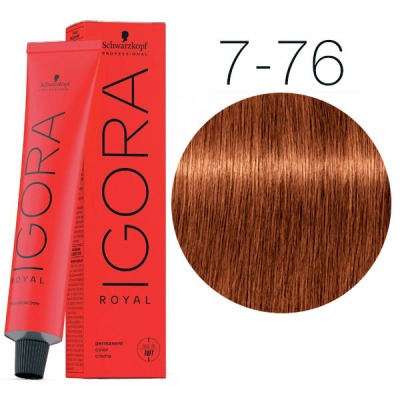 Schwarzkopf Краска IGORA Royal 7-76 Средний русый медный шоколадный 60 мл - вид 1 миниатюра