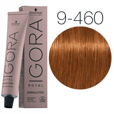 Schwarzkopf Краска IGORA Royal Absolutes 9-460 Блондин бежевый шоколадный натуральный, 60мл