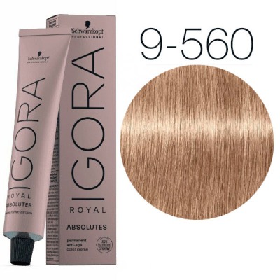 Schwarzkopf Краска IGORA Royal Absolutes 9-560 Блондин золотистый шоколадный натуральный, 60мл