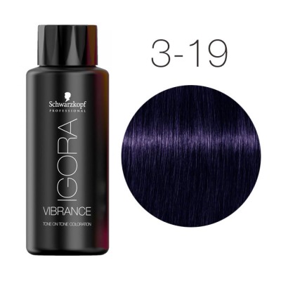 Schwarzkopf Vibrance Крем-краска для волос 3-19 Темный коричневый сандрэ фиолетовый 60 мл - вид 1 миниатюра