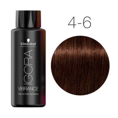 Schwarzkopf Vibrance Крем-краска для волос 4-6 Средний коричневый шоколадный 60 мл - вид 1 миниатюра