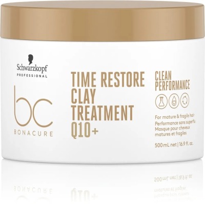 Schwarzkopf BC Q10 TIME RESTORE - Маска-глина для возрастных и длинных волос 500мл - вид 1 миниатюра