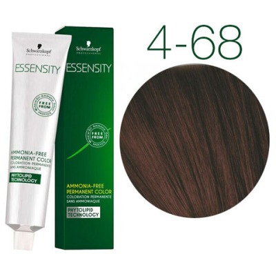 Schwarzkopf Essensity 4-68 (CРЕДНЕ КОРИЧНЕВЫЙ ШОКОЛАДНЫЙ КРАСНЫЙ) Безаммиачный краситель 60 мл - вид 1 миниатюра