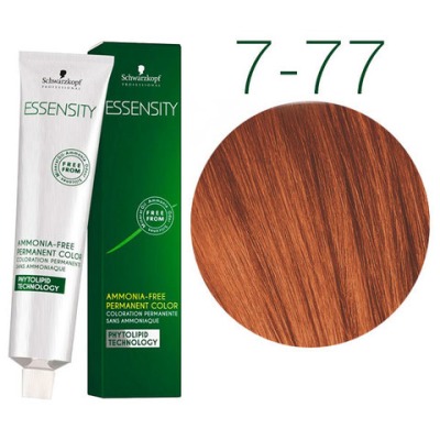 Schwarzkopf Essensity 7-77 (СРЕДНИЙ РУСЫЙ МЕДНЫЙ ЭКСТРА) Безаммиачный краситель 60 мл - вид 1 миниатюра