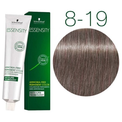 Schwarzkopf Essensity 8-19 (СРЕДНИЙ РУСЫЙ ШОКОЛАДНЫЙ БЕЖЕВЫЙ) Безаммиачный краситель 60 мл