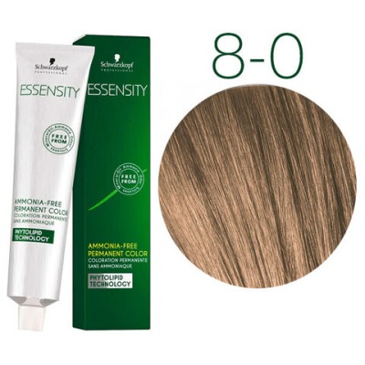 Schwarzkopf Essensity 8-0 (СВЕТЛЫЙ РУСЫЙ НАТУРАЛЬНЫЙ) Безаммиачный краситель 60 мл