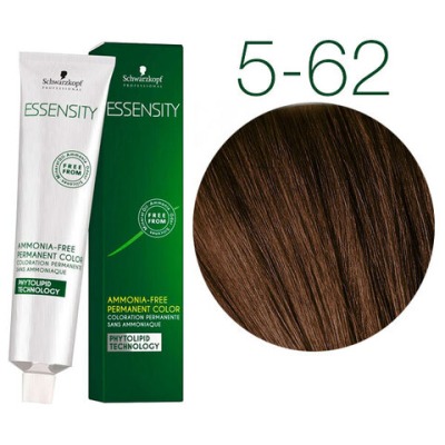 Schwarzkopf Essensity 5-62 (CВЕТЛЫЙ КОРИЧНЕВЫЙ ШОКОЛАДНЫЙ ПЕПЕЛЬНЫЙ) Безаммиачный краситель 60 мл