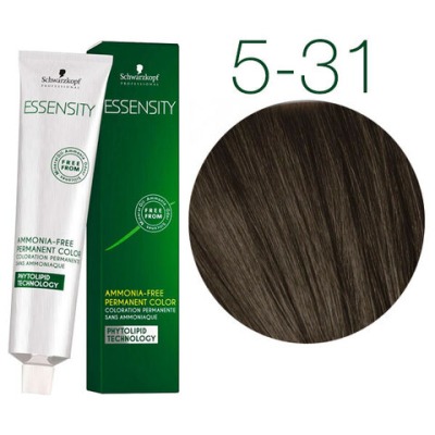 Schwarzkopf Essensity 5-31 (CВЕТЛЫЙ КОРИЧНЕВЫЙ МАТОВЫЙ САНДРЭ) Безаммиачный краситель 60 мл