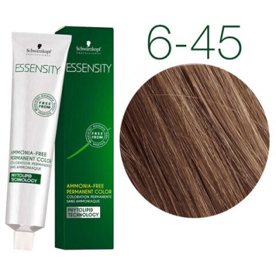 Schwarzkopf Essensity 6-45 (ТЕМНЫЙ РУСЫЙ БЕЖЕВЫЙ ЗОЛОТИСТЫЙ) Безаммиачный краситель 60 мл