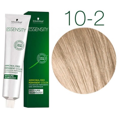 Schwarzkopf Essensity 10-2 (ЭКСТРАСВЕТЛЫЙ БЛОНДИН ПЕПЕЛЬНЫЙ) Безаммиачный краситель 60 мл - вид 1 миниатюра