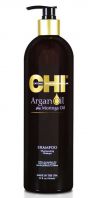 CHI Argan Oil Plus Moringa Oil Shampoo - Восстанавливающий шампунь с маслом арганы 750мл